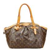 ルイ ヴィトン モノグラム ティヴォリGM ハンドバッグ ショルダーバッグ M40144 ブラウン PVC レザー レディース LOUIS VUITTON 【中古】